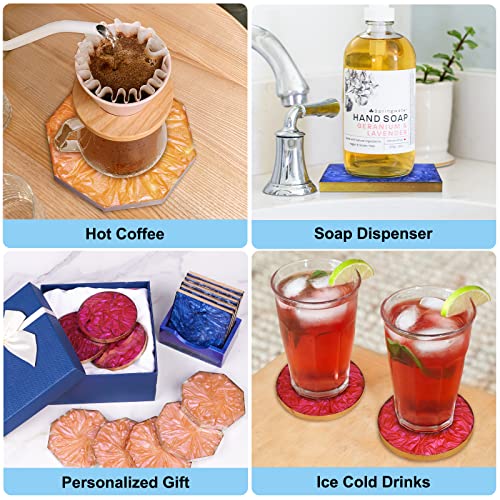Let'S Resin ELR00207 18 Pcs Coaster Resin Molds Silicone thumb #4