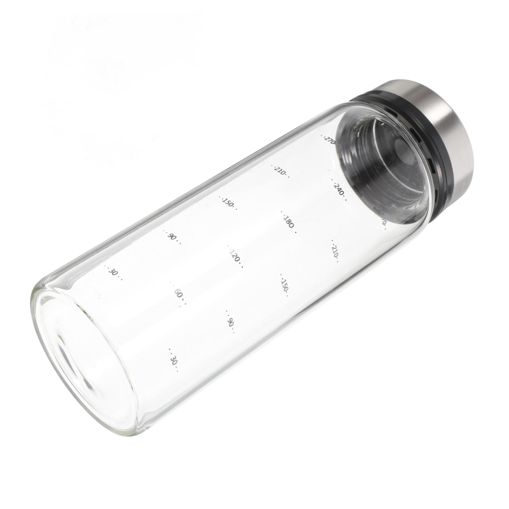Gatuida Seasoning for Jar Rotary Steel Lid with Stainless Glass Easy 300ml and, to Use and Portable Container Salt Pepper Kitchen Spice Suitable for Outdoor BBQ Grill