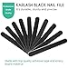 Karlash 10 PCS Professional Double Sided Nail Files Emery Board Grit Black Gel Cosmetic Manicure Pedicure