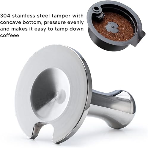 Miniatura 3 de Cápsulas de café reutilizables, filtro de café recargable compatible con máquinas Tassimo, cápsulas de café con tapas reutilizables (6.1 fl