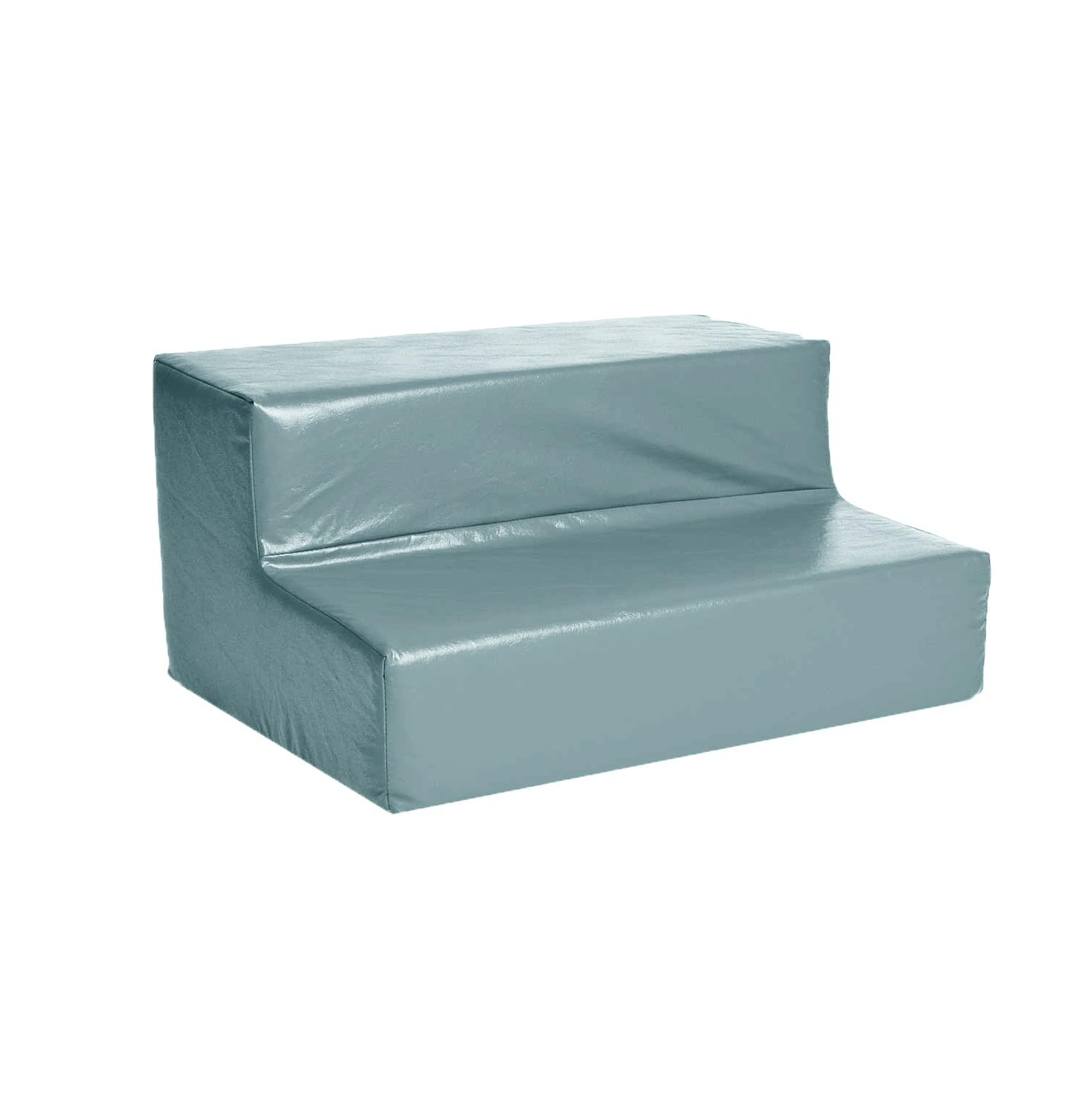 Foamnasium Toddler Step, Indoor Foam Playset, Soft Toddler and Active Kids Play Foam Step for Crawling, Climbing, Sliding and Jumping, Made in The US, Pewter