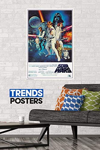 Trends International Star Wars IV One sheet Collector's Edition Wall Poster 24" x 36" for Bedroom