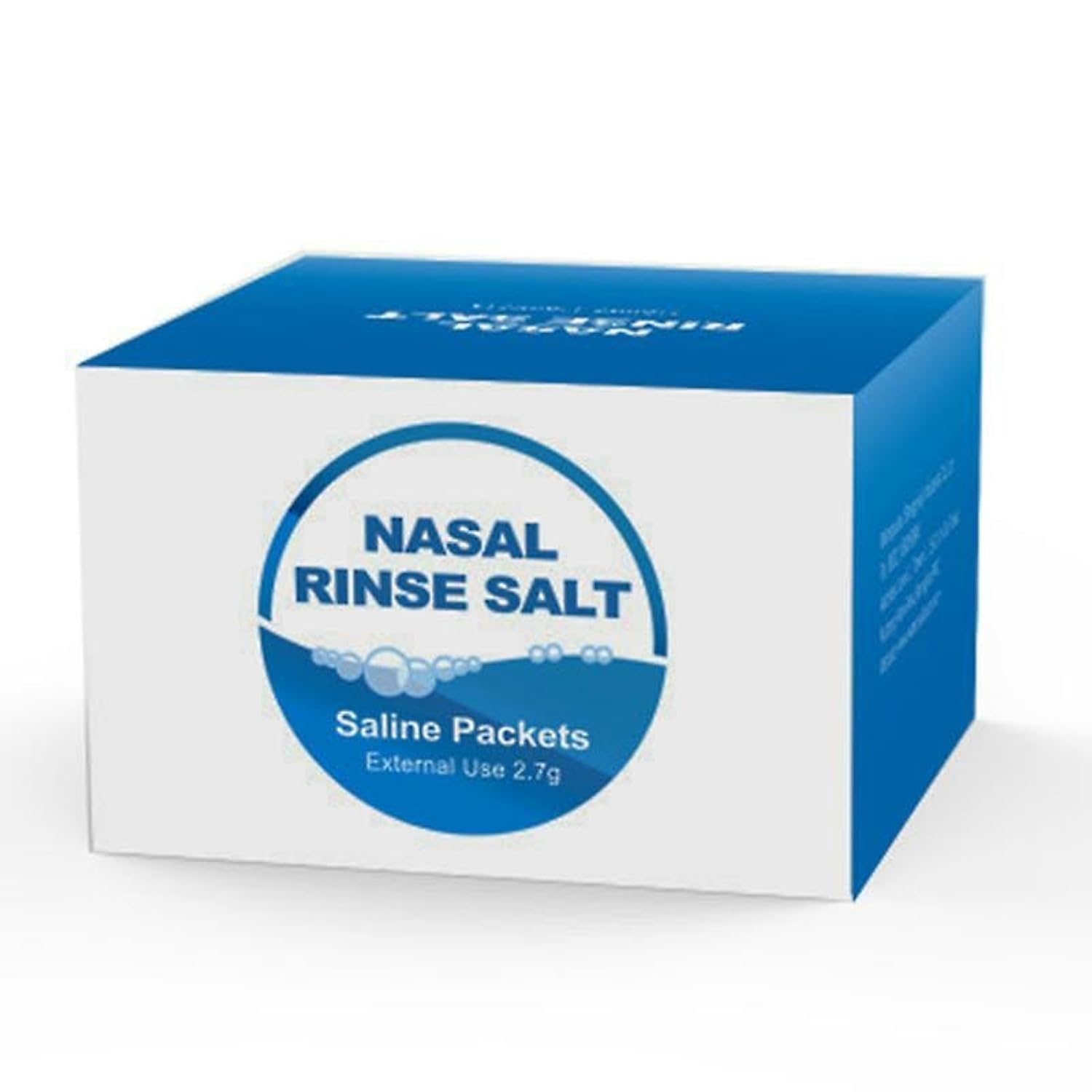2.7g Nose Cleaner Salt Nasal Wash Salt Rinse Mix Allergic Rhinitis Relief Nose Cavity Protector Irrigation For Adults Children HealthCare 30 Pack/Box (1Box/ 30 Packs x 2.7g)