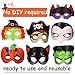 Blulu 12 Pieces Halloween Masks for Kids Favors Kids Halloween Face Mask Costumes Dress-up Supplies