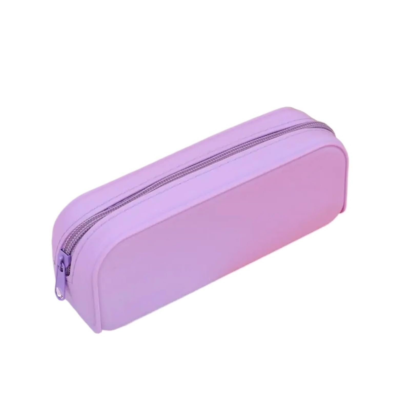 Astuccio in silicone for la scuola | Cerniera, impermeabile, grande capacità, colore caramello, custodia for cancelleria, idea regalo(Purple)