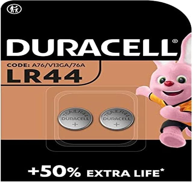 Duracell Specialty LR44 Alkaline Button Battery 1.5V, Pack of 2