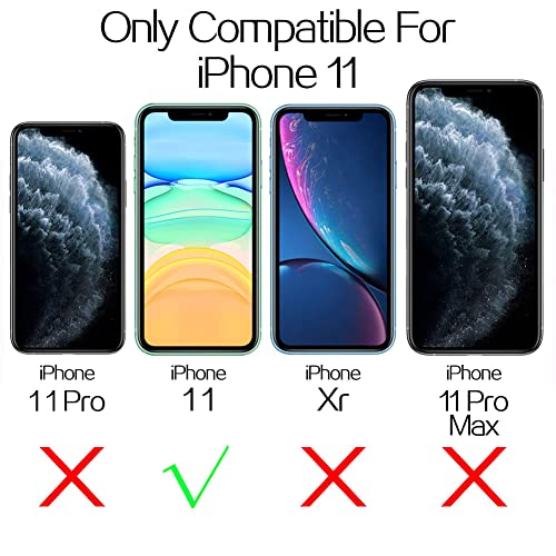 Bonoma For Iphone 11 Stars Case, Aesthetic White Stars Print Slim Anti-Scratch Shockproof Skid Bumper Anti-Dropping Full Body Protective Case For Iphone 11 6.1 Inch #TOP5