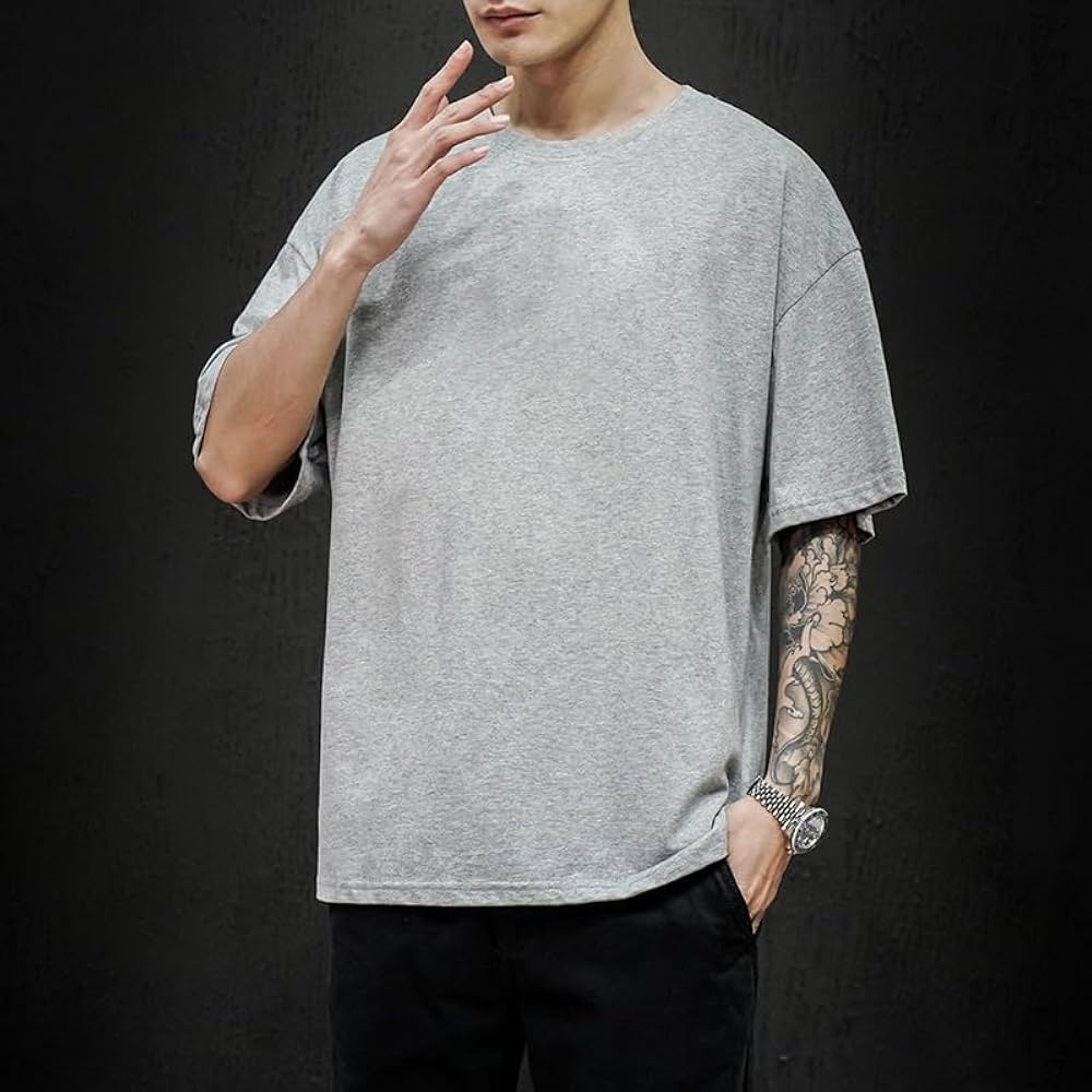 New Summer Cotton Mens T Shirt Fashion Solid T Shirt Men