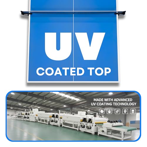 Image of Full-Size Table Tennis Table for Home, 18mm UV-Coated Top, UV & Scratch Resistant, TTFI Approved, Smooth Bounce, Indoor TT Table, tt Table for Home and Clubs, Spin 18
