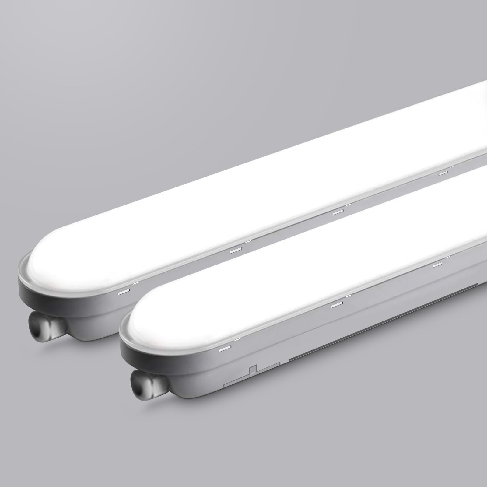 TONFFI 3 Stück Feuchtraumleuchte LED 150CM, 60W 7500LM Feuchtraumlampe, 6000K Kaltweiß Röhrenlampe Komplett, Verknüpfbar IP65 Werkstattlampe led Keller Deckenleuchte für Garage Werkstatt