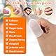 20 Stück Weiße Silikon Finger Sleeves Fingerschutz Fingerlinge Silikon Fingerkuppenschutz für Rissige Trigger Finger Arthritis Schmerzlinderung (Weiß)