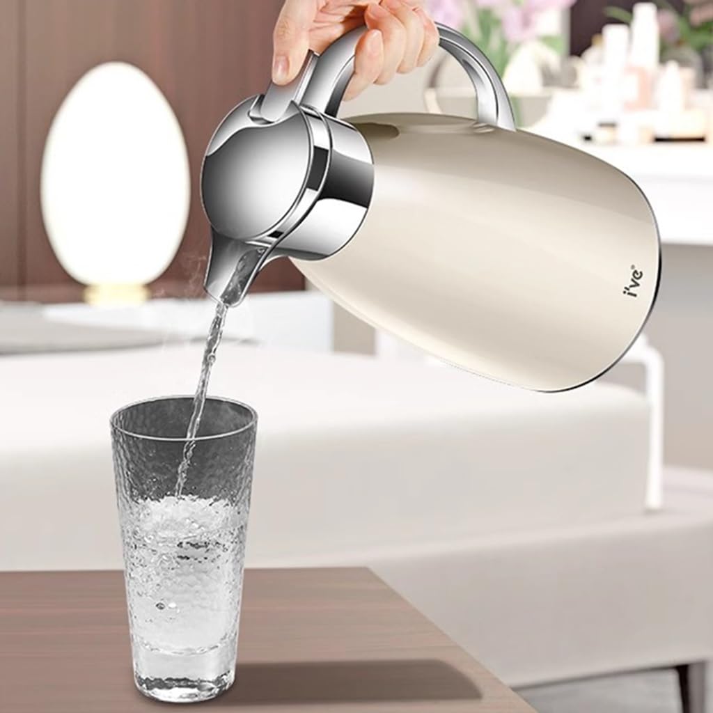 Jarra de agua aislada al vacío – Dispensador de café y bebidas de doble pared de acero inoxidable