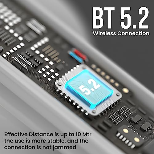 Image of Modorwy ME2103 TWS Earbuds with Pro+ Calling HD Mic | 48hrs Playtime | Deep Bass | Touch Control | IPX5 | Comfort Fit Ergonomic Design | Bluetooth 5.3v | Quick Connectivity | Type-C Fast Charging Port