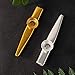 2 pcs Metal Kazoo instrumentos musicales, Metal Turutas Carnaval con 2 Membrana...