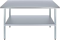 Vista 216 de Mesa de trabajo de acero inoxidable, mesa de metal