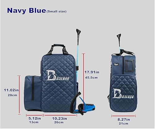 Vista 13 de UNISTRENGH Bolsas ecuestres profesionales duraderas de piel sintética para botas de equitación y casco (negro)