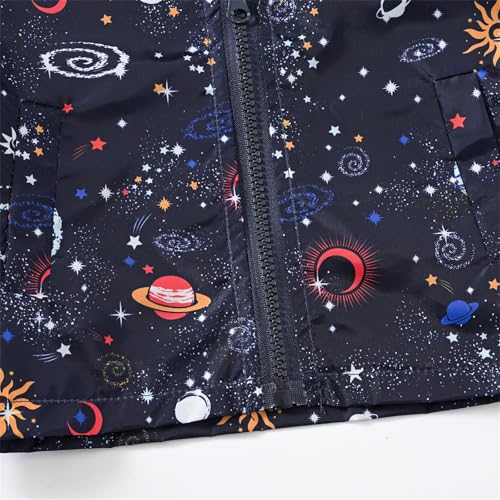 Kids Boys Cartoon Hooded Jackets Zipper Long Sleeve Windproof Athletic Casual Coats Girls Waterproof Outdoor Jackets4