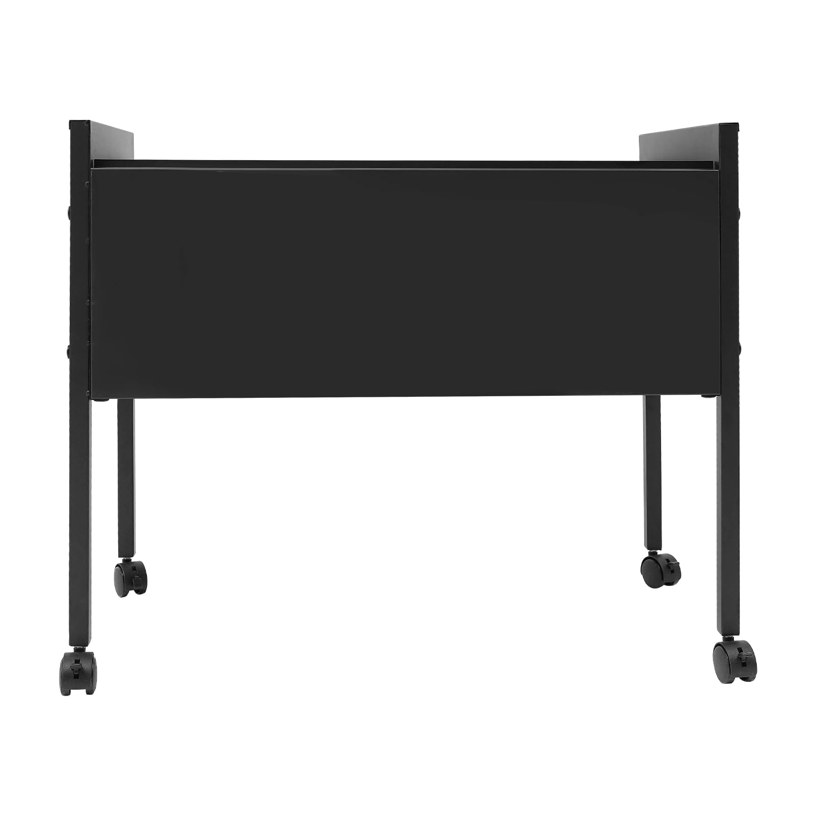 Cartellina sospesa 80/100 A4, in acciaio al carbonio, con ruote, carrello arrotolabile per cartelle sospese (nero, 80)