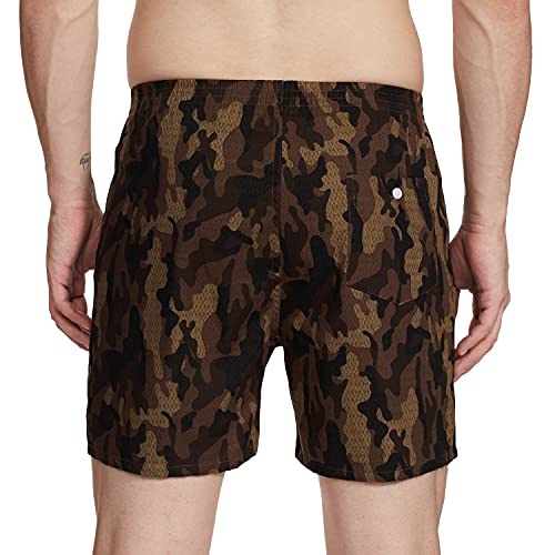 Image of Longies Cotton Men Printed Boxers Pack of 3 Regular Inner wear (LGBOXPO3V005 Red,Navy,Navy3291 S)