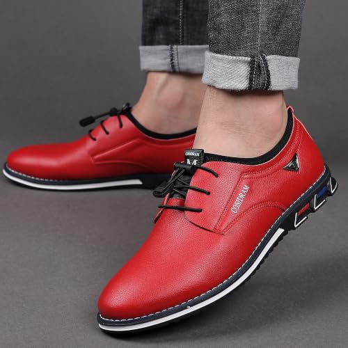 Image of COSIDRAM Mens Business Dress Shoes Casual Slip-on Comfort Walking Shoes