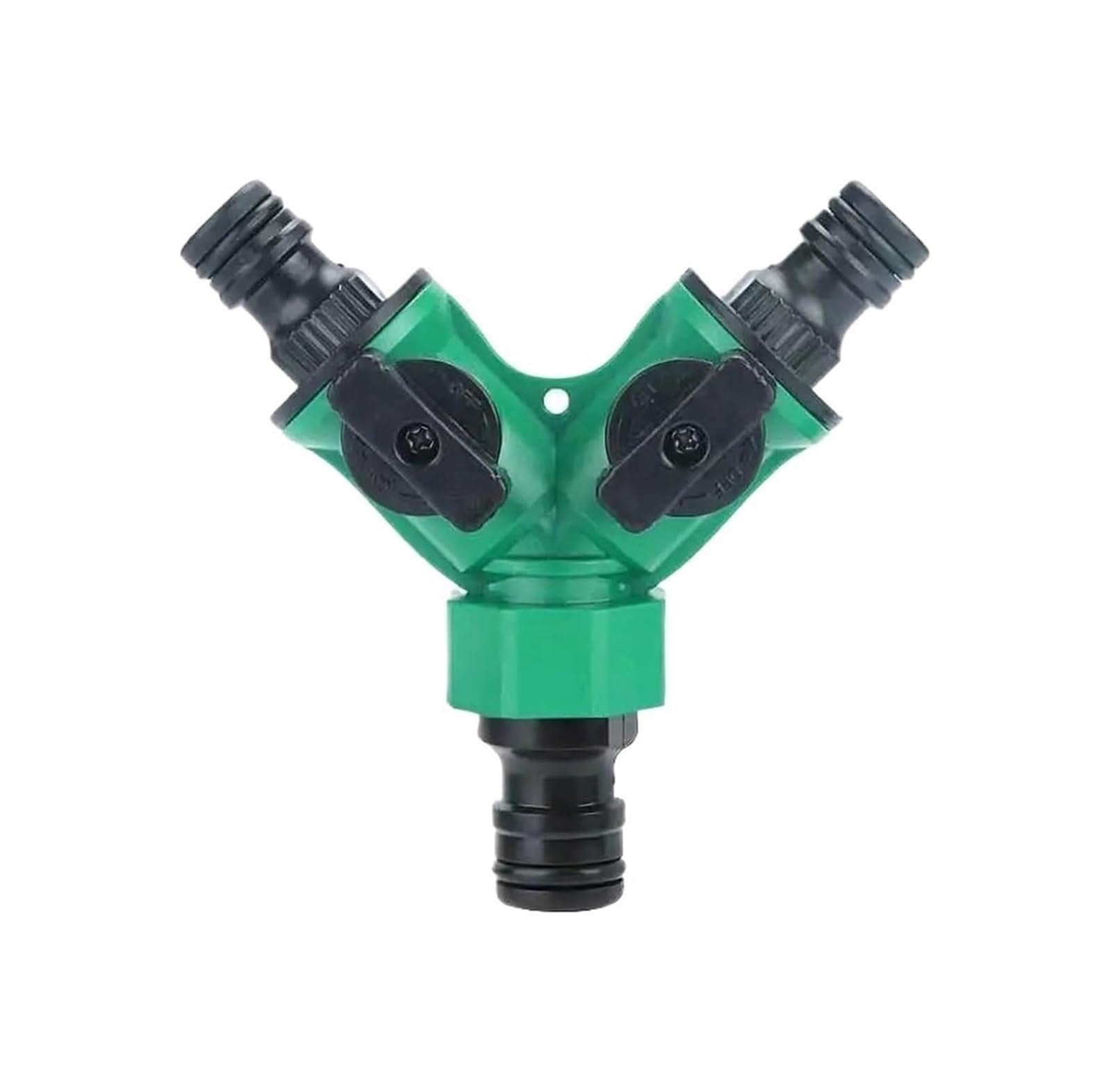 Evwgnpqrv Green A Faucet Hose Splitter, Double Hose Connector 2 Pcs Green For Faucet Water Shut Off Flower Plant Irrigation(Green A)