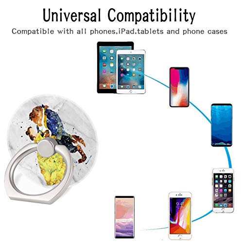 Cute Phone Case For Iphone 13 With Ring Holder Kickstand,Soft Tpu Rubber Silicone Protective Cover For Iphone 13 6.1 Inch - Marble Design #TOP6
