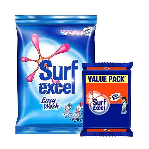 Surf Excel Easy Wash Detergent Powder, 1.5Kg (with Surf Excel Bars 800g)