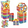 51fogippdcl - Magnetic Tiles for 3 4 5 6 7 8+ Year Old Boys Girls Upgrade Magnetic Building Blocks Set Educational STEM Toys Christmas Birthday Gift Toys for 3+ Year Old Boys and Girls (40PCS Magnetic tiles)