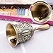 DomeStar Vintage Brass Hand Bell – Loud Call Bell for Bedside, Dinner, Wedding, Christmas & Holiday Party