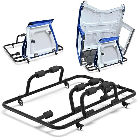 POFENZE Upgrade Hard Top Carrier Sliding 3-Pieces Hardtop Storage Rack for Jeep Wrangler YJ TJ JK JL 1987-2023 Cover