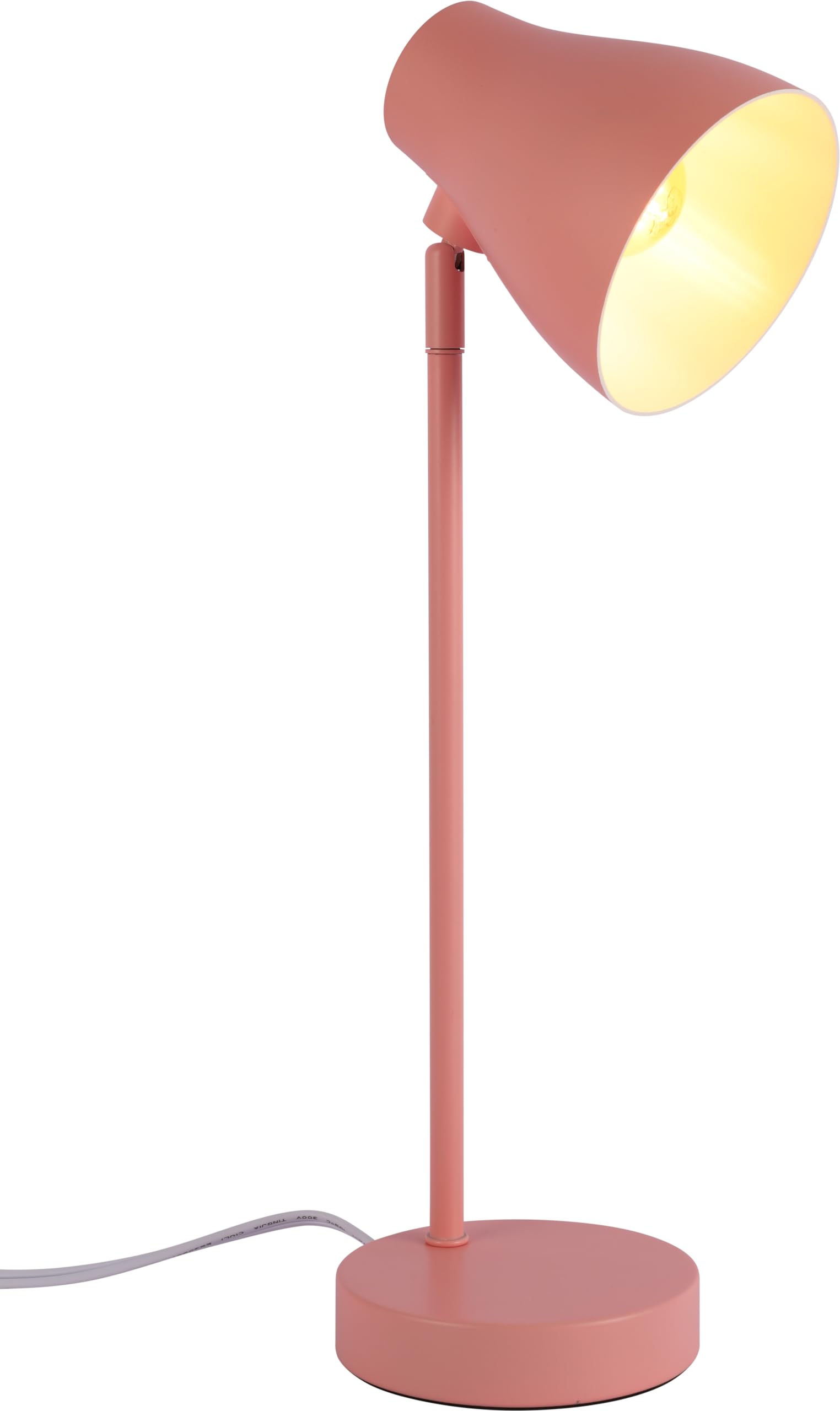 TEKLEDLED Desk Lamp Elegant Rotatable Table Light in Assorted Colors  Replaceable E27 Edison Screw Bulb Holder for Bedside Reading Office Work
