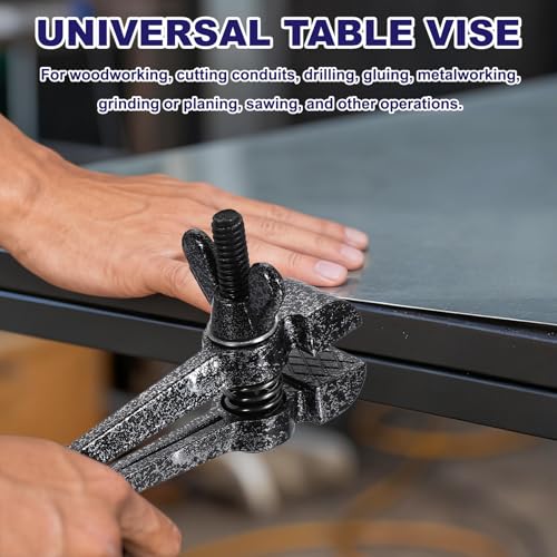 Étau de table universel 39mm sourcing map avec pince d'établi noire portable - 6