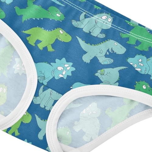 Little Girl Underwear Toddler Panties Kids Undies Dinosaur Print Soft Cotton Briefs 2T-8Y4