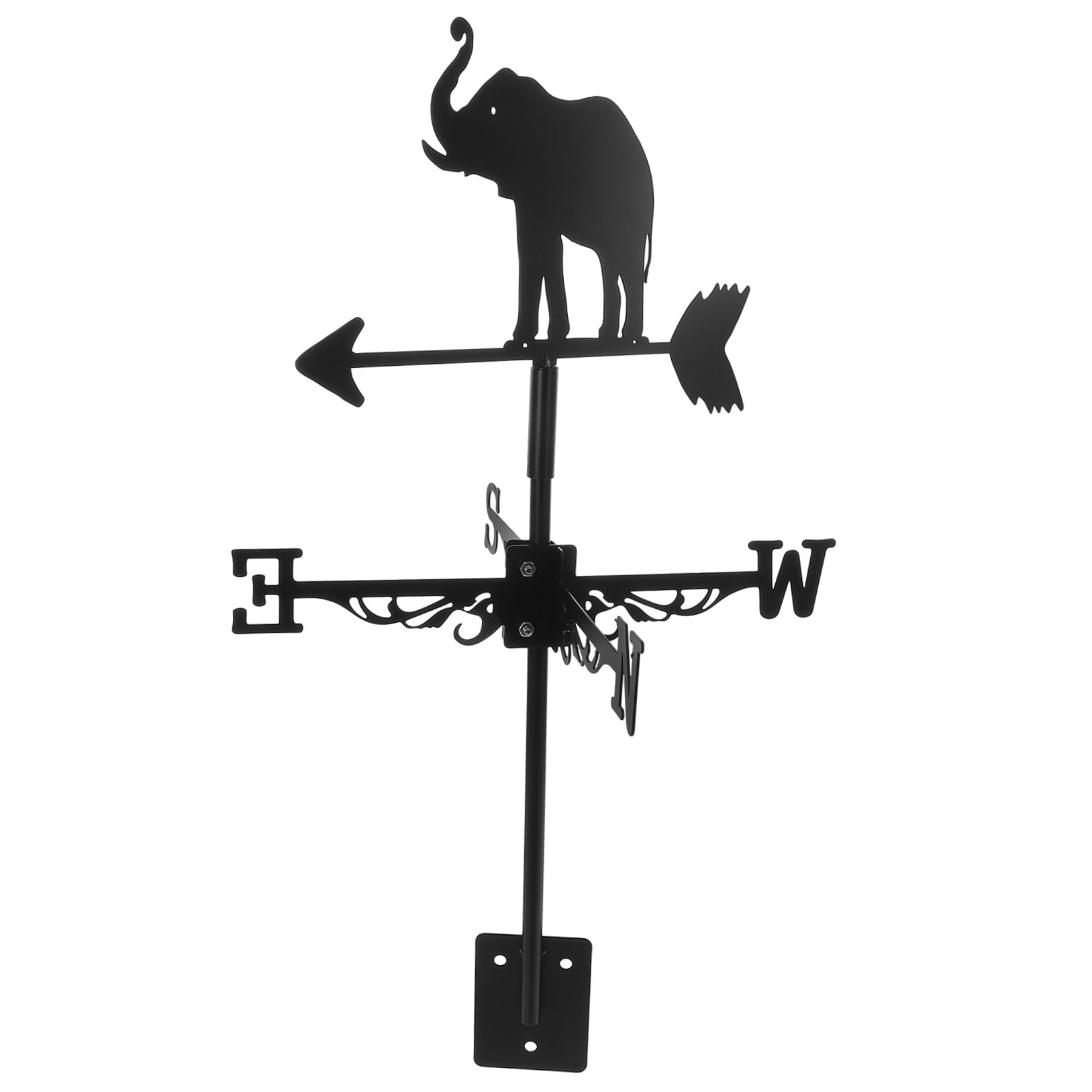 Girouette de jardin éléphant pour animer votre extérieur et suivre le vent