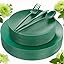 Green Frosted Plastic Plates