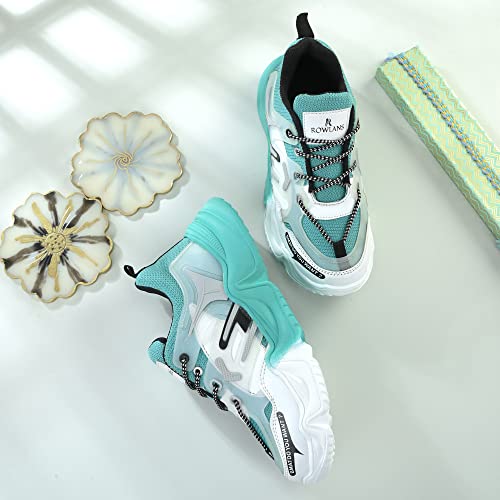 Image of ROWLANS Women's Synthetic Leather Comfortable /Running Lace-Ups Sports Shoes