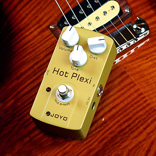 Image of JOYO Distortion Effect Pedal Simulates JCM800 Amp Greater Dist for Electric Guitar Effect - True Bypass (Hot Plexi JF-32)