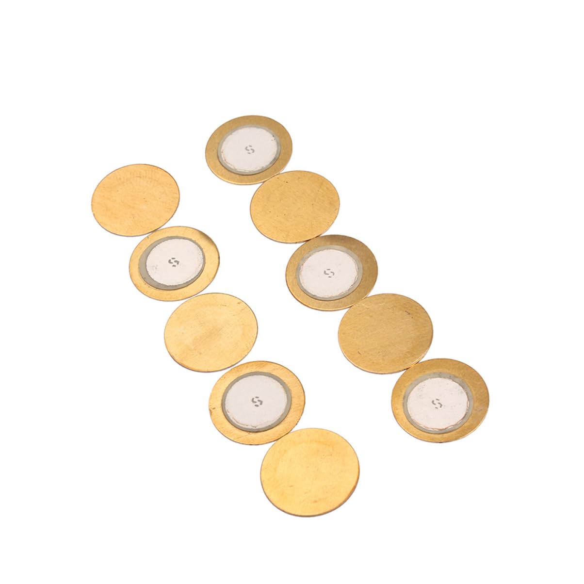 Abaodam 2sets Piezoelectric Pickup 29mm Piezo Disc Piezo Diaphragm for Acoustic Instruments 10pcs*2