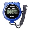 PULIVIA Sports Stopwatch Timer Digital Stopwatch with Clock Calendar Alarm Large Display, Stop watch for Sports Coaches Swimming Running, Blue