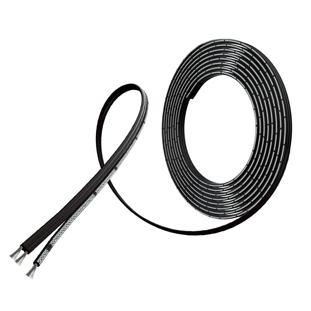 BNTECHGO 22 Gauge Silicone Ribbon Cable Flexible 3P Black 100 ft Flat Cable 22 AWG Stranded Tinned Copper Wire - Image 5