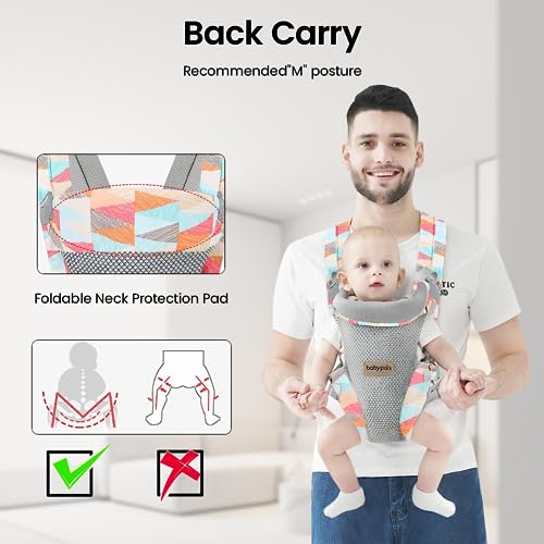 Image of SNOWIE SOFT 4 in 1 Baby Carrier, 0-36 Months, Under 26KG, Breathable