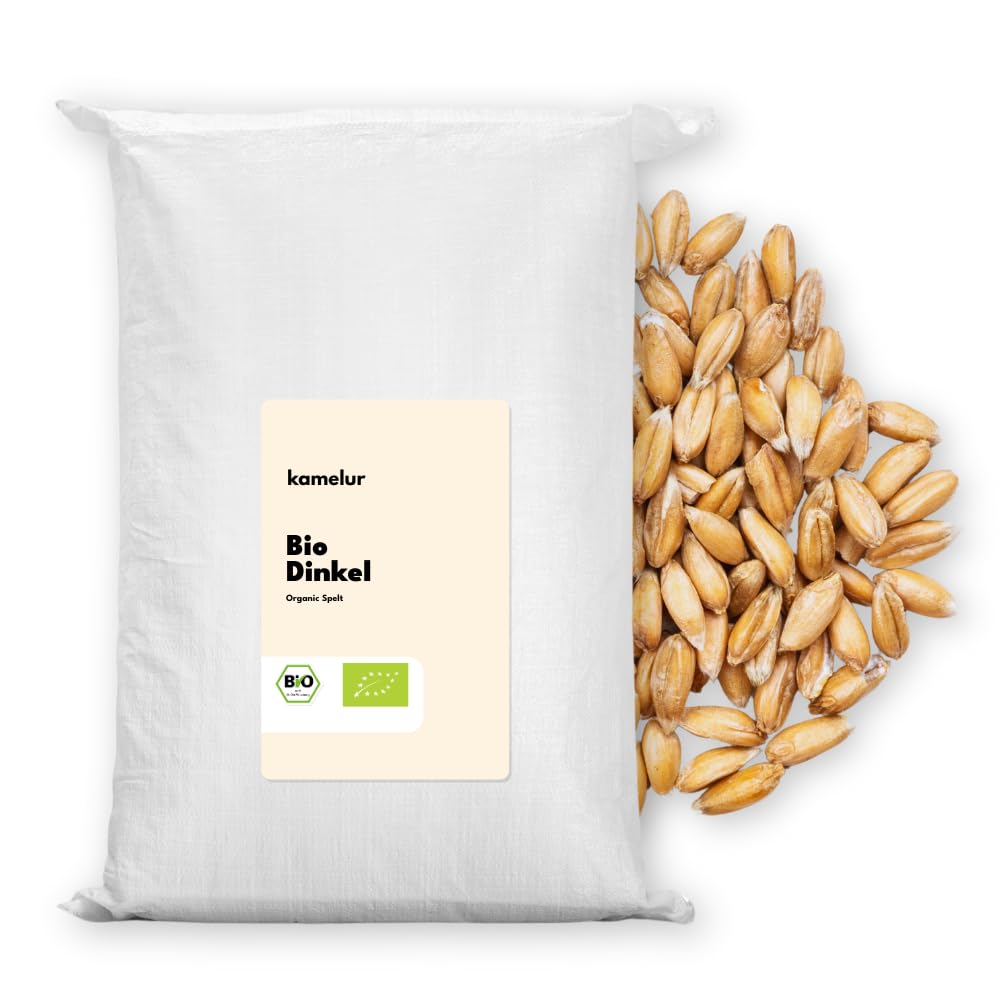 Kamelur Bio Dinkel (25kg) Ganzes Korn aus kontrolliert biologischem Anbau in Deutschland