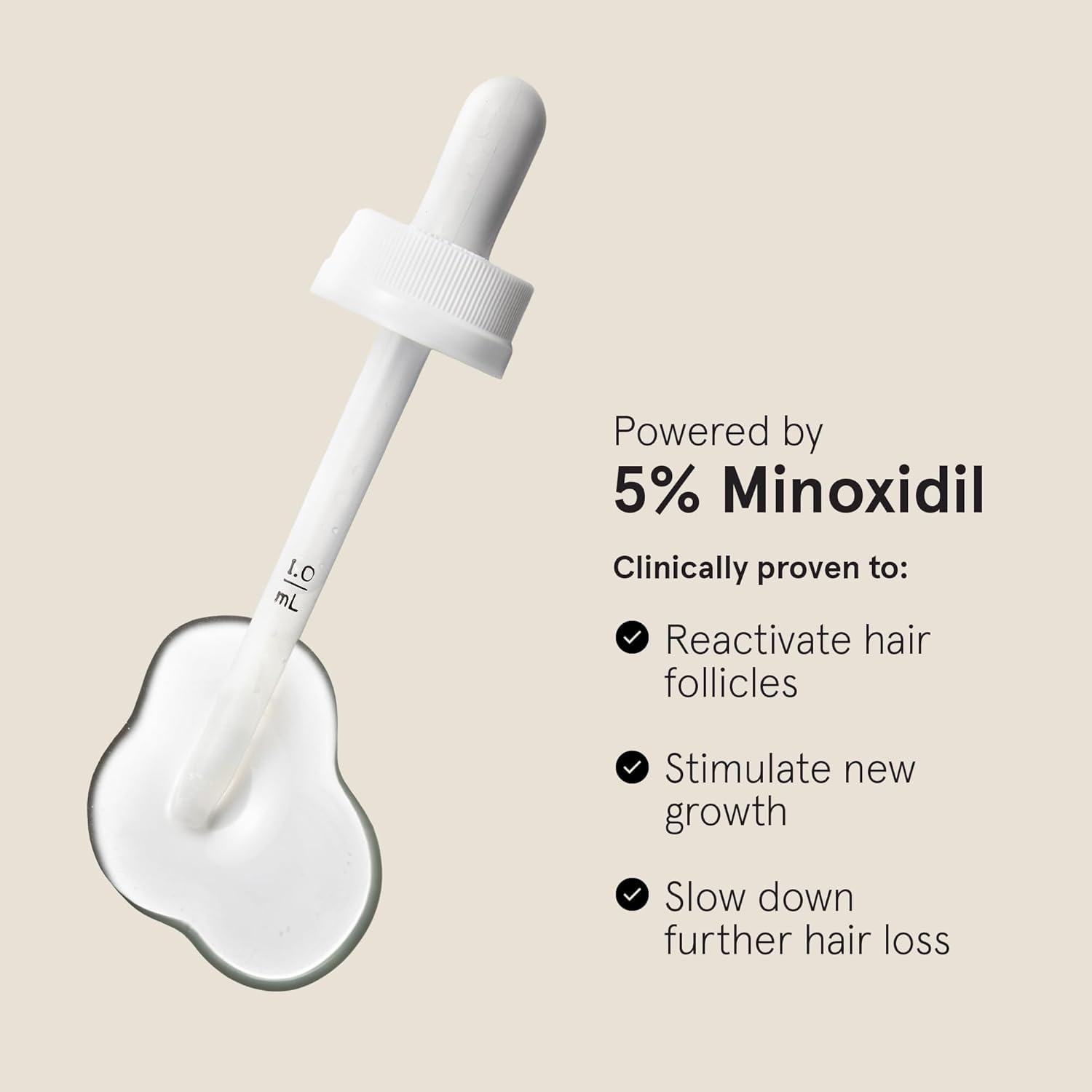 Keeps Extra Strength Minoxidil for Men - 5% Minoxidil Hair Growth Serum - Hair Loss & Regrowth Treatment for Thinning & Bald Spots - Clinically Proven Hair Growth Products - Unscented Topical Solution - Image 3