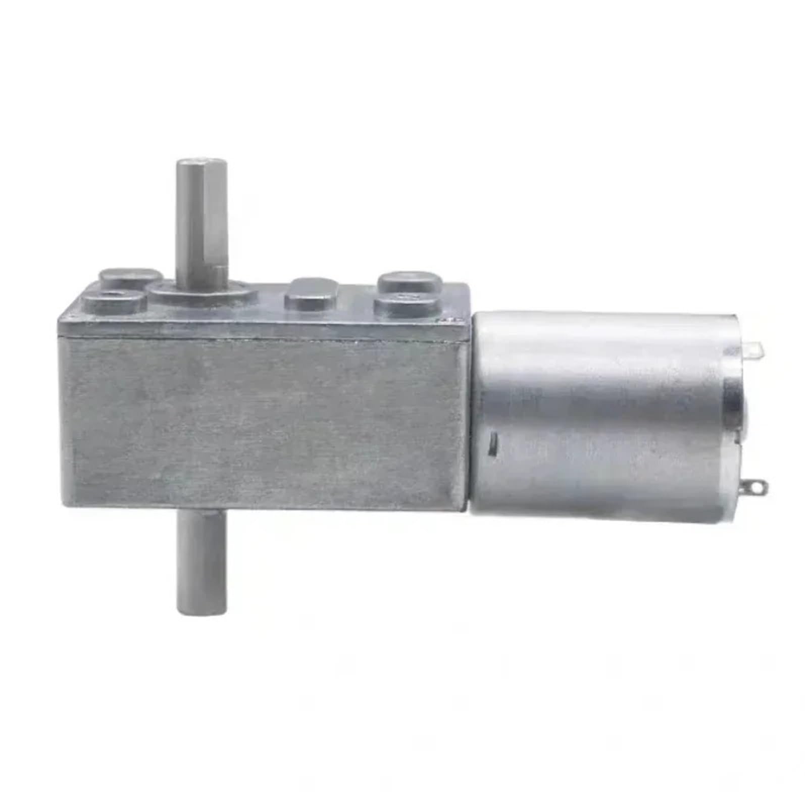 1 x JGY370 DC 6 V 12 V 24 V Schneckengetriebemotor mit doppelter Ausgangswelle elektrischer Getriebemotor mit hohem Drehmoment, selbstsichernder Motor, 1 U/min, 210 U/min (30 U/min, 12 V)