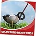 OHPHCALL 2Pcs Golfing Weighted Practice Rings Round Weight Training Aid for Golf Clubs Enhance Flexibility Strength Compact Design for Easy Carrying Golf