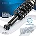 Detroit Axle - Struts for 2007-2012 Dodge Caliber, Complete 4 Front & Rear Struts with Coil Spring 2008 2009 2010 2011 Replacement Quick Install Ready Struts Shocks Assembly
