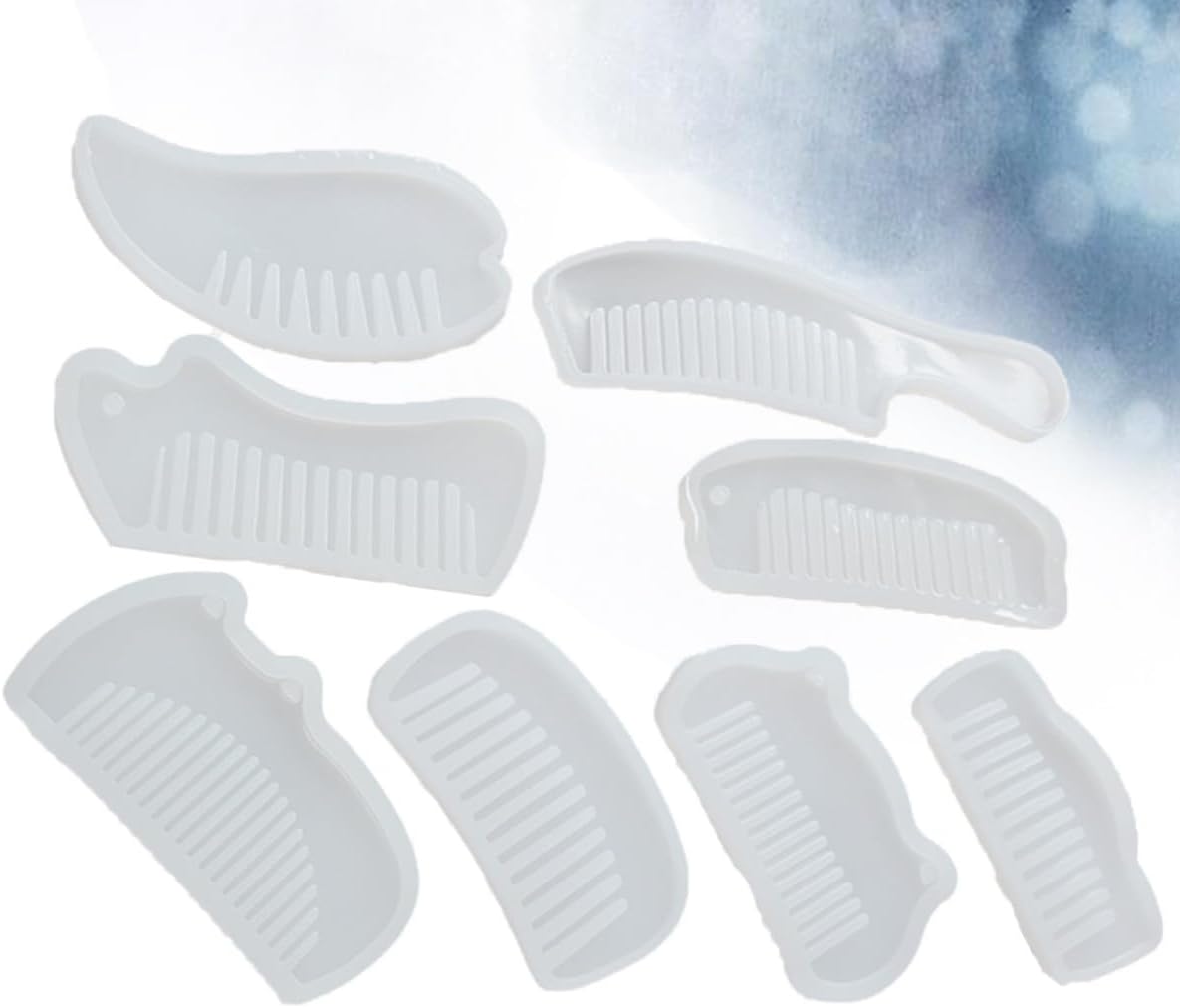 BESTYASH 8pcs Silicone Jewelry Casting Mold Wing Design