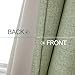 MIULEE Linen Texture Curtains for Bedroom Solid 100% Blackout Thermal Insulated Sage Green Curtains Grommet Room Darkening Curtains/Draperies for Living Room Nursery 52x84 Inch (2 Panels)