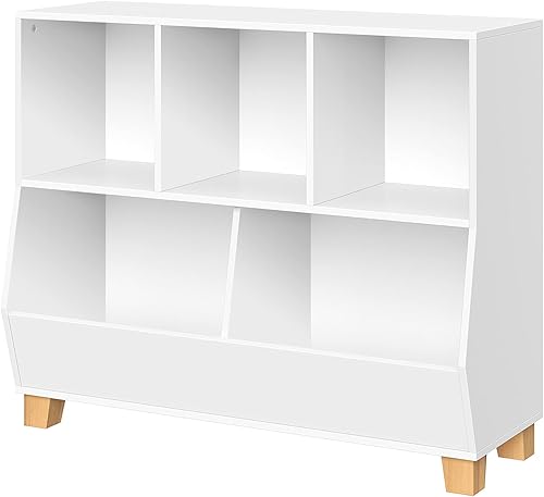 Miniatura 4 de RiverRidge Kids Catch-All Multi-Cubby - Organizador de juguetes de 35 pulgadas, 2 unidades, color blanco