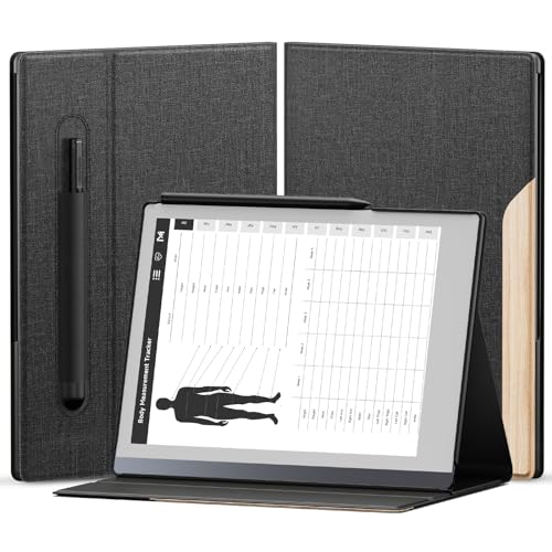 OLAIKE Book Folio Case for Remarkable 2 Paper Tablet 10.3" 2020 Released, Premuin Fabric Smart Cover with Pen Pocket